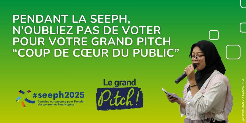 Pendant la seeeph, n’oubliez pas de voter  pour votre grand pitch “coup de cœur du public”